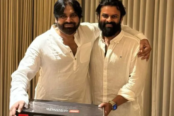 Sai Dharam Tej and Pawan Kalyan 