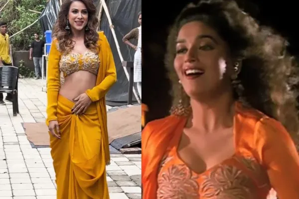 Nia Sharma and Madhuri Dixit 