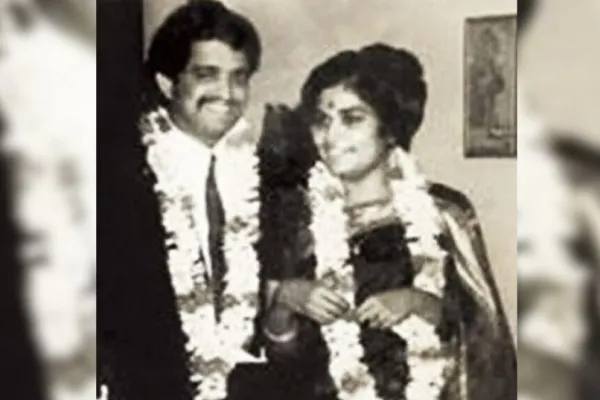 Usha Uthup and her husband 