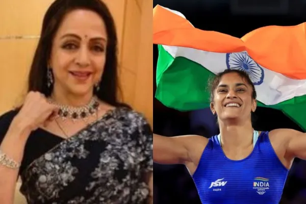 Hema Malini and Vinesh Phogat 