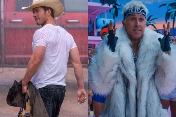 Glen Powell and Ryan Gosling 