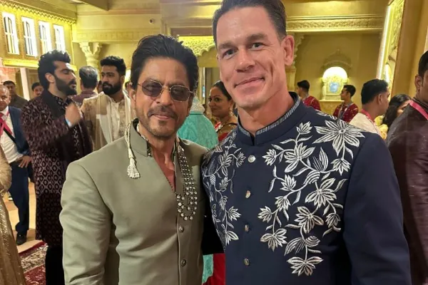 John Cena and SRK 