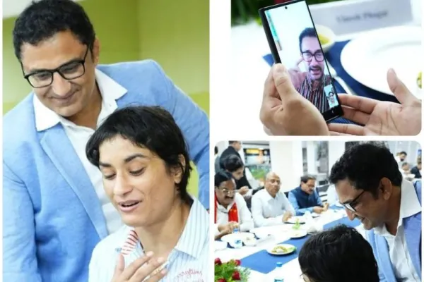 Vinesh Phogat and Aamir Khan