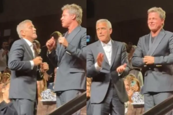 Brad Pitt and George Clooney 