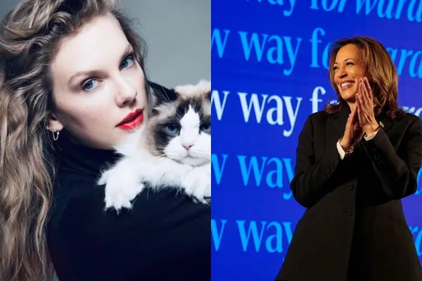Taylor Swift and Kamala Harris 
